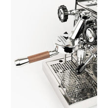 Load image into Gallery viewer, LILQ 58mm Bottomless Naked 2 Ears Portafilter Compatible with E61 Grouphead Machines– Includes 18–20g Basket (WalnutV2Fusion, 58mm For E61)