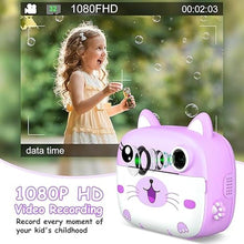 Load image into Gallery viewer, Kids Camera Instant Print, 3.0" HD Screen Kids Instant Cameras, Christmas Birthday Gifts for Girls Boys 3 4 5 6 7 8 9 10 Year Old, Portable Toddler Travel Toys with 32GB Card & 3 Rolls Printer Paper