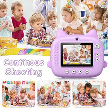 Load image into Gallery viewer, Kids Camera Instant Print, 3.0" HD Screen Kids Instant Cameras, Christmas Birthday Gifts for Girls Boys 3 4 5 6 7 8 9 10 Year Old, Portable Toddler Travel Toys with 32GB Card & 3 Rolls Printer Paper