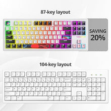 Load image into Gallery viewer, 75 Percent Gasket Mounted Mechanical Keyboard Hot Swappable,Wired 87 Key TKL Mechanical Keyboard,RGB Backlit,Custom White Switch NKRO Gaming Keyboard Suitable for Win/Mac (Olivia)