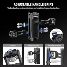 Load image into Gallery viewer, NEEWER Universal Phone Cage Video Rig with Bluetooth Shutter Side Handle Comfort Grips, Smartphone Stabilizer for Video Recording Compatible with iPhone 16 15 Pro Max 15 Pro Galaxy S24 Ultra, PA009E