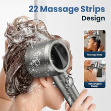 Load image into Gallery viewer, Filtered Shower Head with Handheld,High Pressure Shower Head 4 Spray Modes,ShowerHead with ON/OFF Switch for Pets,Built-in Power Wash to Clean Tub,Shower Heads Combo with Stainless Steel Hose