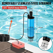 Load image into Gallery viewer, Cordless Submersible Water Pump Compatible For Milwaukee 18V Battery,400GPH Portable Transfer Water Pump for Camping Tub Garden RV Pond Draining Job Sites(No Battery)