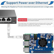 Load image into Gallery viewer, MakerFocus PoE HAT(F) for Raspberry Pi 5, Power Over Ethernet Hats with Metal Heatsink and Active Cooling Fan, Supports IEEE 802.3af/at Network, 5V/12V Power Output and SMPS