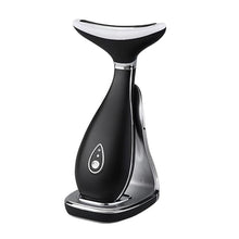 Load image into Gallery viewer, Lily Neck Face Massager, Skin Rejuvenation Beauty Massager, 3-in-1 at-Home Facial Spa Tool, Lifting, Toning and Tightening for a Radiant Appearance (Space Black)