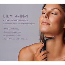 Load image into Gallery viewer, Lily Neck Face Massager, Skin Rejuvenation Beauty Massager, 3-in-1 at-Home Facial Spa Tool, Lifting, Toning and Tightening for a Radiant Appearance (Space Black)
