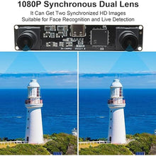 Load image into Gallery viewer, MMlove USB Stereo Camera Synchronous Dual Lens 1080P 60FPS Camera Module 4MP 3D Webcam 117° Wide Angle View Lightburn Webcam USB2.0 Plug & Play for VR Face Recognition Streaming,PC/Laptop/Raspberry Pi