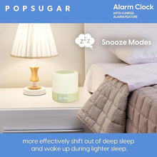 Load image into Gallery viewer, POPSUGAR Sunrise Alarm Clock, Wake Up to Natural Light with Sunlight Lamp, Sound Machine with Daylight and Sunset Simulation, Gentle Wake Up