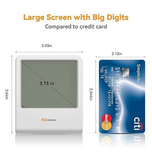 Load image into Gallery viewer, Indoor Thermometer, Room Thermometer and Hygrometer with Clock, Temperature and Humidity Meter with Clock, Double Comfort Indicator, Time, Date(White)