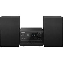 Load image into Gallery viewer, Panasonic Compact Stereo System with CD Player, Bluetooth, FM Radio and USB with Bass and Treble Control, 20W Stereo System for Home with Remote Control - SC-PM270PP-K (Black)