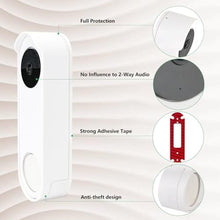 Load image into Gallery viewer, Anti-Theft No Drill Doorbell Mount Compatible with Google Nest Doorbell (Battery), Video Doorbell Door Mount for Apartment, Home, Renters, No Tools Needed and Protect Your Wall