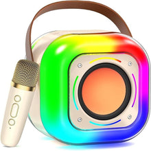 Load image into Gallery viewer, Karaoke Machine for Adults Kids: Portable PA System with Wireless Microphone for Singing, Karaoke Speaker with 3.5" Subwoofers and LED Lights for Home Party, Best Music Gifts for All