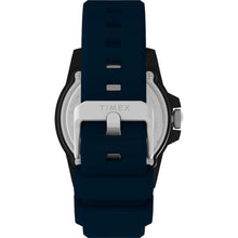 Load image into Gallery viewer, Timex Men's Diver 42mm Watch - Blue Strap Black Dial Black Case