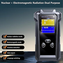 Load image into Gallery viewer, 2.4" Rechargeable Nuclear Radiation Detector, Nuclear Radiation/EMF Dual-use, Real-time Detection of Exceeding The Standard Alarm, Four Alarm Modes,5 Dosage Units Switched