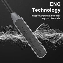 Load image into Gallery viewer, Hmusic Neckband Bluetooth Headphones, 30H Playtime Wireless Headphone, IPX5 Waterproof Sweat Resistant, Semi-in Ear Earbuds, Wireless Earphones for Sports, Running, Gaming (Black)