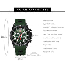 Load image into Gallery viewer, FAMVNTN Watch for Men Military Sport Waterproof Chronograph Mens Watches Analog Quartz Luminous Date Classic Stylish Fashion Wrist Watch Elegant Gift for Men Green