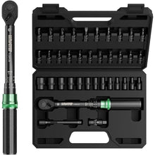 Load image into Gallery viewer, 37pcs Bike Torque Wrench Set, Inch Pound Torque Wrench 1/4 Inch Drive, Bike Tool Kit, Bike Torque Wrench Set 4-20Ft.lb(5.4-27.2N.m) Pro Bicycle Tool Kit