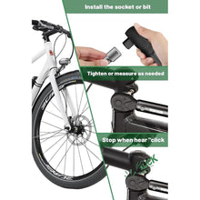 Load image into Gallery viewer, 37pcs Bike Torque Wrench Set, Inch Pound Torque Wrench 1/4 Inch Drive, Bike Tool Kit, Bike Torque Wrench Set 4-20Ft.lb(5.4-27.2N.m) Pro Bicycle Tool Kit