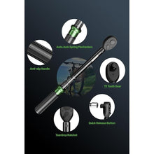 Load image into Gallery viewer, 3/8 Inch Pound Torque Wrench, 3/8 Drive Torque Wrench, 3.69-44.25 ft.lb, ±3% Accuracy, Dual-Direction, 72 Tooth