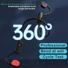 Load image into Gallery viewer, Swimming Headphones Bone Conduction Open Ear Headset MP3 Player Built-in 32G Memory IP68 Underwater Waterproof Stereo Bluetooth Earphone LED Screen for Driving Bicycling Running Skiing-X10 White