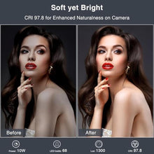 Load image into Gallery viewer, Zoom Lighting for Computer, Adjustable Desk Lighting for Video Calls, 30 Light Modes Video Conference Light, Desk Ring Light with Stand for Webcam, Meetings, Live Stream, Home Office. CRI 97.8