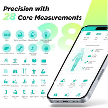Load image into Gallery viewer, Runstar Smart Scale FSA or HSA Eligible, 8 Electrodes Digital Bathroom Scale for Body Weight and Fat, BMI, Muscle Mass 28 Body Composition Measurement, with Full-Color TFT LCD on Retractable Handle