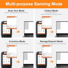 Load image into Gallery viewer, VOTTAN Inventory Scanner with 2.8'' HD Screen and Keybord, 1D 2D QR Code Wireless Barcode Scanner, Stock Datas Collector Scanner for Warehouse E-Business
