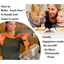 Load image into Gallery viewer, Pasta Maker Attachment 3 in 1 Set for KitchenAid Mixers Plus Hub Knob Screw Accessory Included Dough Sheet Roller, Spaghetti & Fettuccine Cutters and Cleaning Brush