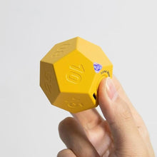 Load image into Gallery viewer, Mini 12 Sided Cube Timer, 11 Preset Times Pomodoro Timer for Enhanced Productivity. Ideal for ADHD Management, Workout, Study & Kitchen Cooking. Easy to Use (Yellow)