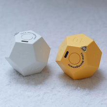 Load image into Gallery viewer, Mini 12 Sided Cube Timer, 11 Preset Times Pomodoro Timer for Enhanced Productivity. Ideal for ADHD Management, Workout, Study & Kitchen Cooking. Easy to Use (Yellow)