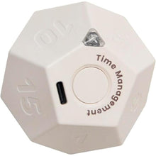 Load image into Gallery viewer, Mini 12 Sided Cube Timer, 11 Preset Times Pomodoro Timer for Enhanced Productivity. Ideal for ADHD Management, Workout, Study & Kitchen Cooking. Easy to Use?White?