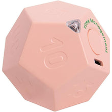 Load image into Gallery viewer, Mini 12 Sided Cube Timer, 11 Preset Times Pomodoro Timer for Enhanced Productivity. Ideal for ADHD Management, Workout, Study & Kitchen Cooking. Easy to Use (Pink)