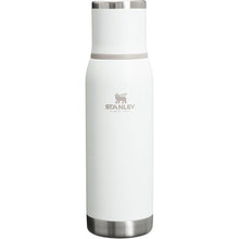 Load image into Gallery viewer, Stanley Adventure-To-Go Vacuum Bottle 25 oz | Wide Mouth with Leakproof Cup Lid | Keep Drinks Hot or Cold | Packable for Travel | Insulated Stainless Steel Thermos | BPA-Free | Frost White