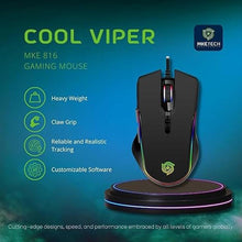 Load image into Gallery viewer, Wired Gaming Mouse, Heavyweight Corded Mouse with RGB Backlit and 4 Adjustable DPI Up to 7200, for PC Mac Laptop Computer, Black (MKE 816)