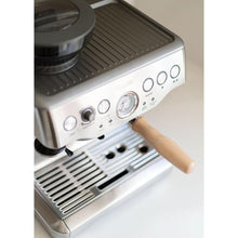 Load image into Gallery viewer, LILQ 54mm Spouted Portafilter Compatible with Breville Barista Express, Barista Pro, Bambino, and More – 18-20g basket included (Maple, Double Spouts)