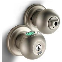 Load image into Gallery viewer, Fingerprint Door Lock, Smart Fingerprint Door Knob with Lock, Biometric Door Lock, Keyless Thumbprint Entry Door Lock for Bedrooms, Hotels, Apartments, Offices and Garages