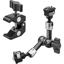 Load image into Gallery viewer, NEEWER 7" Articulating Magic Arm Clamp Mount with Super Clamp, Camera Monitor Mount with 1/4" 3/8" ARRI Locating Pins & Holes for DSLR Action Camera Video Light Compatible with SmallRig Cage, ST07C