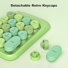 Load image into Gallery viewer, Wireless Number Pads, Cute Colorful Numeric Keypad Numpad Portable 2.4 GHz Financial Accounting Number Keyboard Extensions, 18 Key Number Numpad for Laptop Desktop, PC (Green)
