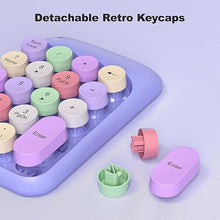 Load image into Gallery viewer, Wireless Number Pads, Cute Colorful Numeric Keypad Numpad Portable 2.4 GHz Financial Accounting Number Keyboard Extensions, 18 Key Number Numpad for Laptop Desktop, PC (Purple)