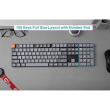 Load image into Gallery viewer, Keychron K5 Max Ultra-Slim Wireless Custom Mechanical Keyboard, QMK/VIA Programmable 3-Mode Bluetooth/2.4 GHz/Wired with RGB Backlight, Low Profile Gateron Red Switch, PBT Keycaps for Mac Win Linux