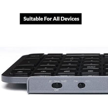 Load image into Gallery viewer, Keychron B6 Pro Full-Size Ultra-Slim Wireless ZMK Custom Keyboard, Triple-Mode 2.4 G/Bluetooth 5.2/Wired Programmable, Lightweight Quiet Key with Numeric Keypad for Mac/Windows, Space Gray