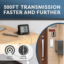 Load image into Gallery viewer, OBET Indoor Outdoor Thermometer Wireless Outdoor Thermometer Digital Thermometer Gauge 500Ft Remote Temperature Monitor for House Home Room Patio B61-Black