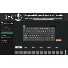 Load image into Gallery viewer, Keychron B1 Pro Ultra-Slim Wireless ZMK Custom Keyboard, Programmable Bluetooth/2.4 G/Wired Lightweight with 1200-Hour Long Battery Life Quiet Key for Mac/Windows - Space Gray