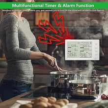 Load image into Gallery viewer, Air Quality Detector & Meat Thermometer with Long Probe, CO, CO2, HCHO, TVOC, Humidity, time, and Ambient Temperature Monitor, Kitchen Timer, Cooking Food Instant Read for Smoker Kitchen