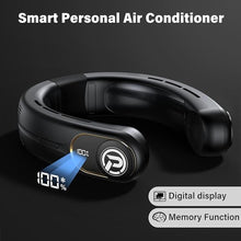 Load image into Gallery viewer, PANERGY Portable Neck Fan Air Conditioner, Rechargeable Battery Operated Personal Fan, LED Display, Hands Free Cooling Neck Fan for Women Men Travel Work Outdoor