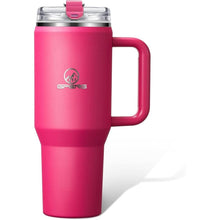 Load image into Gallery viewer, Gpeng 30 oz Tumbler with Handle, Water Bottles with Straw Lid, Insulated Stainless Steel Travel Mug Cup Holder Friendly, Keep Drinks Cold or Hot for Hours