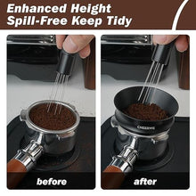 Load image into Gallery viewer, 54mm Magnetic Espresso Dosing Funnel, Espresso Coffee Dosing Ring, 25mm Anodized Aluminum Dosing Funnel with 8 Magnets Compatible with 54mm Brevillel Portafilter