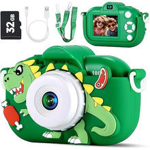 Load image into Gallery viewer, Kids Camera Boys Toys for 3 4 5 6 7 8 9 Years Old Boys, 48MP Dual Lens Kids Digital Camera Toddler Camera Christmas Birthday Gifts, 1080P HD Video Selfie Camera with 32G SD Card