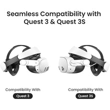 Load image into Gallery viewer, Kiwi Design H4 Boost Comfort Battery Head Strap Accessories for Meta/Oculus Quest 3/Quest 3s, Dual Fast Charge The VR Headset and Battery Strap in 2.5h, Halo Head Strap Reduce Facial Pressure