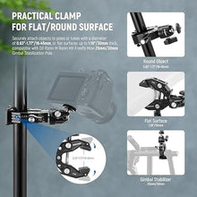 Load image into Gallery viewer, Neewer Super Clamp with Ballhead, Cold Shoe, Phone Holder and Action Camera Mount Adapter for Flat/Round Surface Compatible with GoPro DJI iPhone 15 Pro Max, ST87